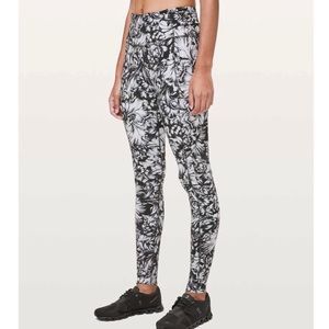 Lululemon Fast and Free Floral Leggings